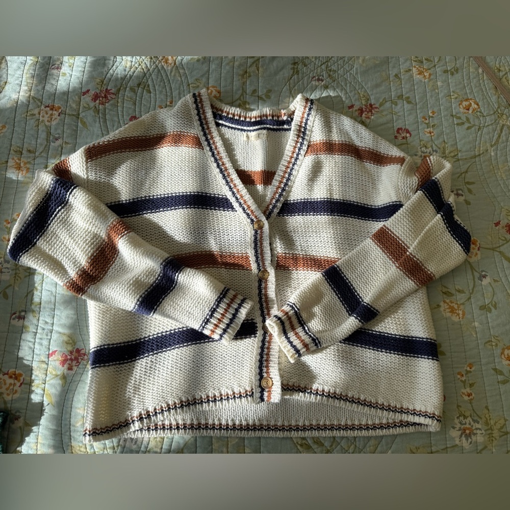 L.A. Hearts Striped Cardigan Women’s Size Small